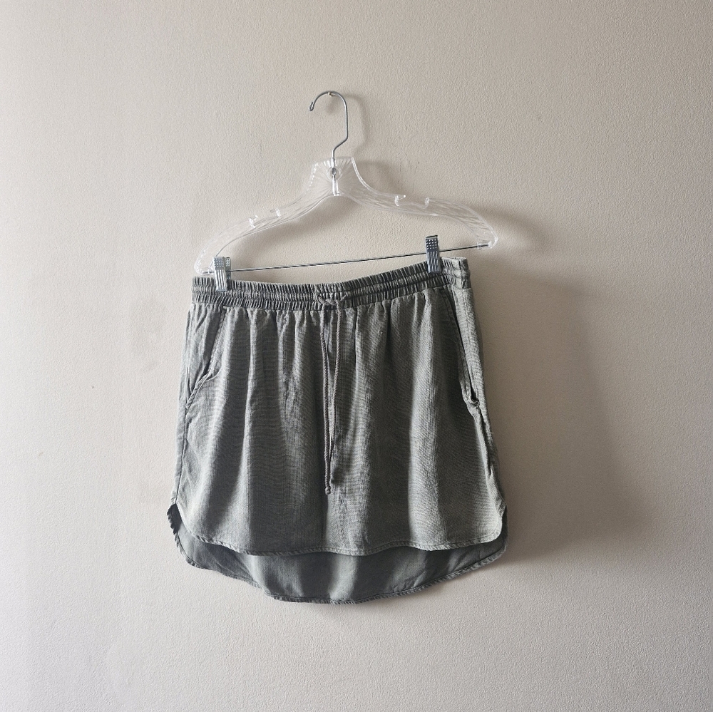 Cloth & STONE Green Gray LYOCELL Mini Skirt BY ANTHTROPOLOGIE